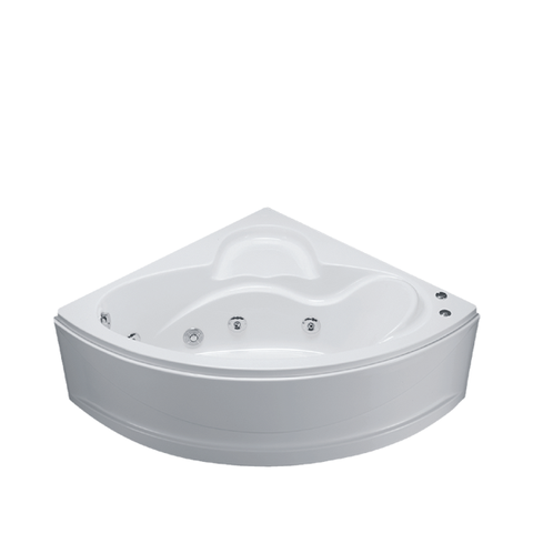 Bồn tắm góc Caesar MT5120 (loại chân yếm - có massage) dài 1m2