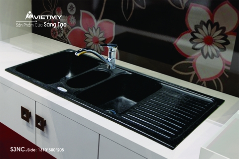 Chậu rửa chén Việt Mỹ S3NC đá nhân tạo 3 màu