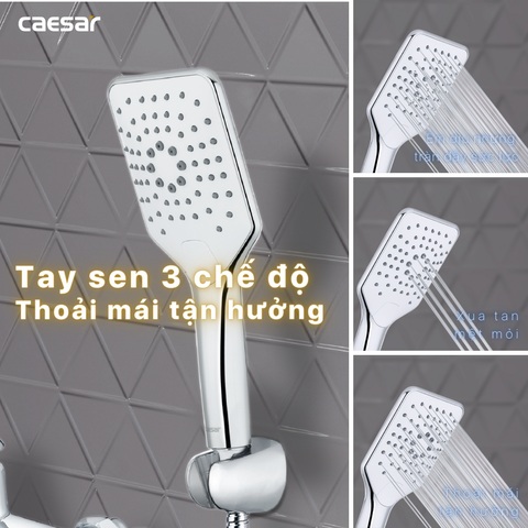 Vòi sen tắm nóng lạnh Caesar S843C