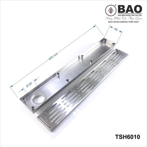 Phễu thoát sàn Inox Bao TSH6010 - Phụ kiện nhà vệ sinh, nhà tắm