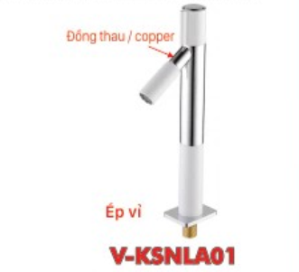 Vòi lavabo chậu rửa mặt KSN V-KSNLA01 nước lạnh cổ cao