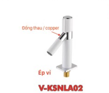 Vòi lavabo chậu rửa mặt KSN V-KSNLA02 nước lạnh