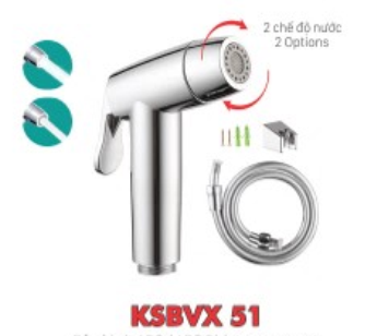 Vòi xịt vệ sinh KSN KSBVX-51