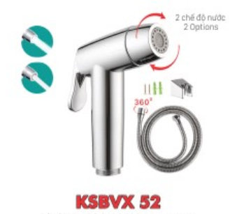 Vòi xịt vệ sinh KSN KSBVX-52