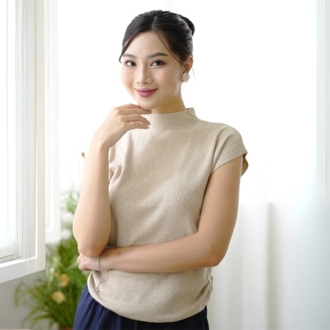 Áo Sát Nách Cao Cổ Chất Thun Len Swanlake - A12022MW01