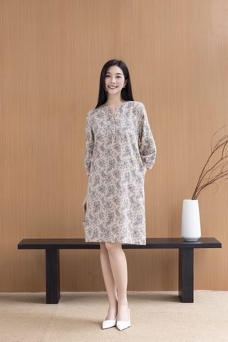 Đầm Phom Suông Cotton Tay Lỡ Swanlake - D12364LW01