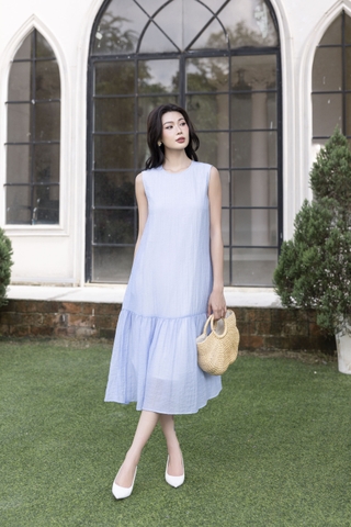 Swanlake | Đầm Phom Suông Sát Cánh Tơ Gân Phom Suông Đuôi Cá D11519LW01