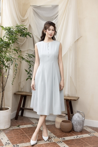 Swanlake | Váy Đầm Phom A Sát Nách Chất liệu Cotton Xếp Ly - D12224LW01