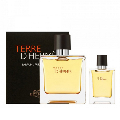 Set Nước Hoa Nam Hermès Terre d’Hermes Parfum (75ml + 12.5ml)