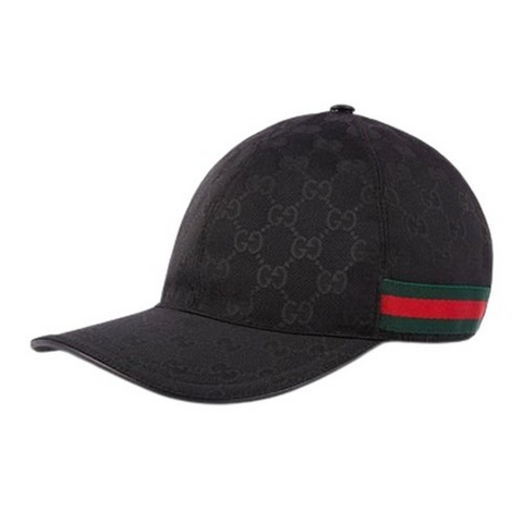 Mũ Gucci Original GG Canvas Baseball With Web Black Size L M S