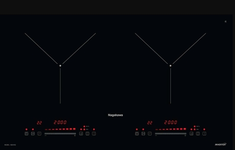 Bếp điện từ đôi Nagakawa NDI9192