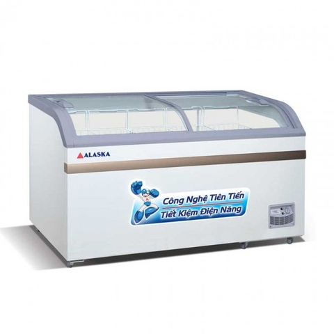 Tủ đông Alaska KC-550CI inverter mặt kính cong dàn đồng