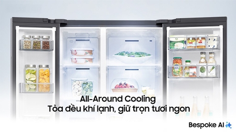 Tủ lạnh Samsung Inverter 655 lít Side By Side RS70F65Q3TSV - Chính hãng