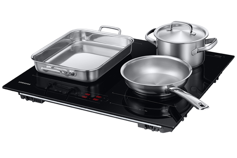 Bếp Từ NZ64B5066FK/SV Vùng Nấu Linh Hoạt Dual Flex 7.4 KW, Màu Đen