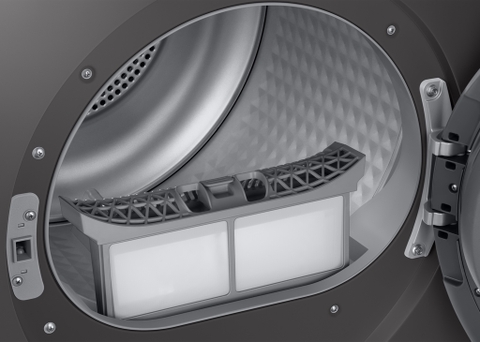 Máy sấy Samsung Inverter 9 kg DV90TA240AX/SV bơm nhiệt