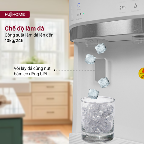 Cây nước nóng lạnh bình âm có chức năng làm đá Fujihome WD628C-IM