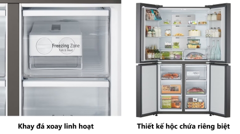 Tủ lạnh LG Inverter 470 lít Multi Door GR-B50BL