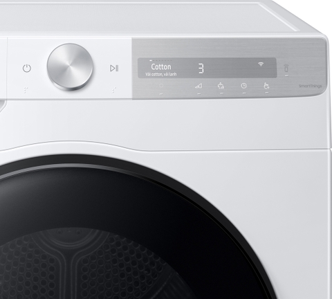 Máy sấy Samsung Inverter 9 kg DV90T7240BH/SV bơm nhiệt