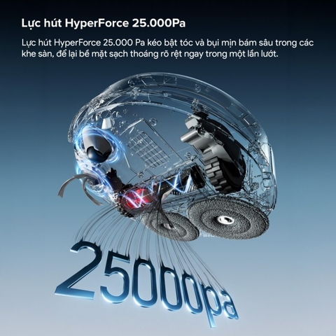 Robot hút bụi Roborock Qrevo Edge 2 | Lực hút 25.000 Pa
