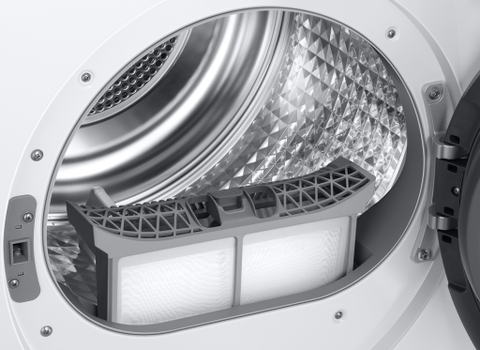 Máy sấy Samsung Inverter 9 kg DV90T7240BH/SV bơm nhiệt