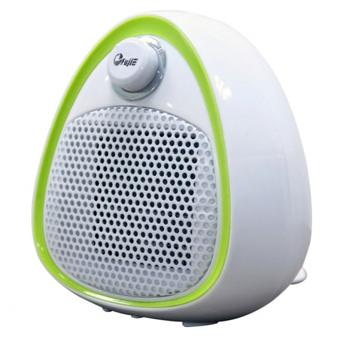Quạt Sưởi Gốm Ceramic Mini FujiE CH-202Green - Màu Trắng Viền Xanh Lá