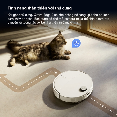 Robot hút bụi Roborock Qrevo Edge 2 | Lực hút 25.000 Pa
