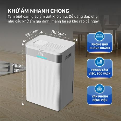 Máy hút ẩm FUJIHOME DH20NW-HEPA