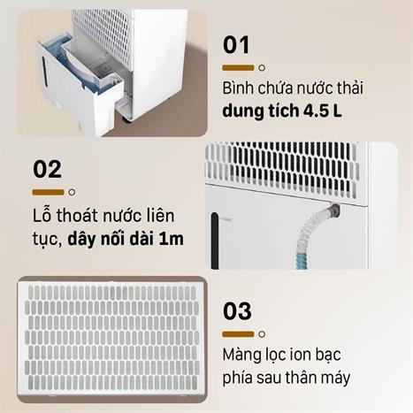 Máy hút ẩm FUJIHOME DH20NW-HEPA