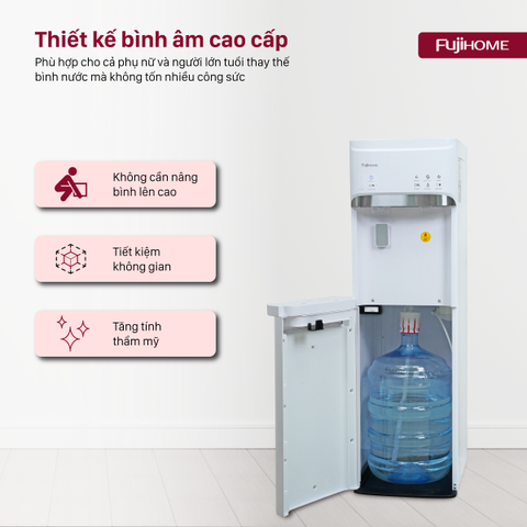 Cây nước nóng lạnh bình âm có chức năng làm đá Fujihome WD628C-IM