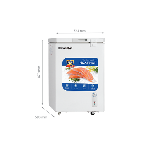 TỦ ĐÔNG 107 LÍT HÒA PHÁT HPF-AN6107