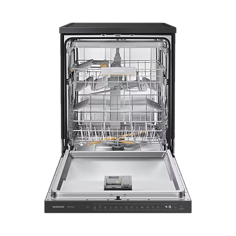 Máy rửa bát Samsung Bespoke DW60CB750FAPSV với hệ thống rửa xoáy kép Water Jet Clean™