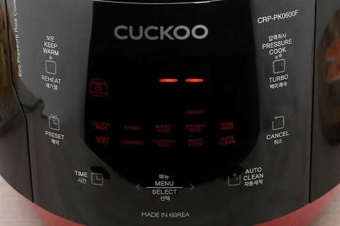Nồi cơm điện tử áp suất Cuckoo 1.08 lít CRP-PK0600F/BKRDVN