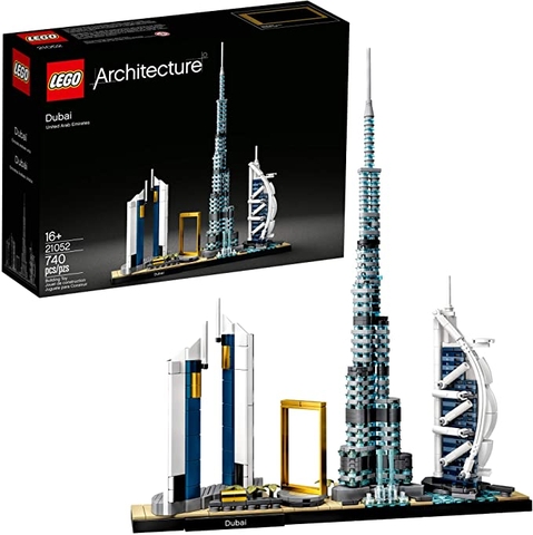 LEGO Architecture Skylines: Dubai 21052 Building Kit, Collectible Architecture Building Set for Adults