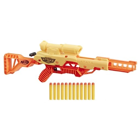 Nerf Alpha Strike Wolf LR-1 Toy Blaster with Targeting Scope