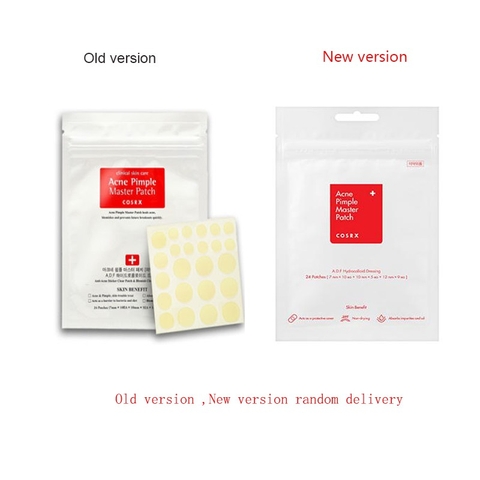 Miếng dán mụn Cosrx Acne Pimple Master Patch 24 miếng (Màu đỏ) và Cosrx The Clear Pit Master Patch 18 miếng (Màu đen)