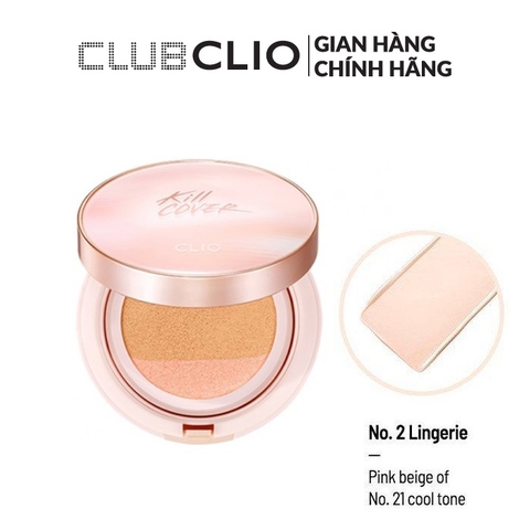Phấn Nước Clio Kill Cover Glow / Glow Fitting Cushion SPF 50+ PA++++ 15g (1 hộp kèm 1 lõi)
