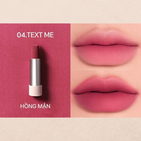 Son Len Mịn Môi 3CE Cashmere Hug Lipstick Hàn Quốc 3.5g