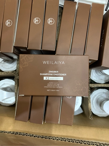 f007 Sét Dầu gội gừng thảo mộc Weilaiya 20ml + 20ml (WEILAIYA ZINGIBER SHAMPOO& CONDITIONER)