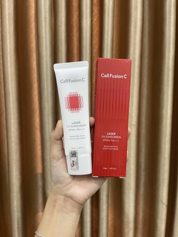 Kem Chống Nắng Cell Fusion C Laser Sunscreen 100 SPF50+ PA+++ Xanh - Đỏ - Hồng 50ml