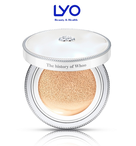 Phấn nước Whoo dưỡng trắng da Radiant White Moisture Cushion Foundation SPF 50+ 13g ( Tách hộp )