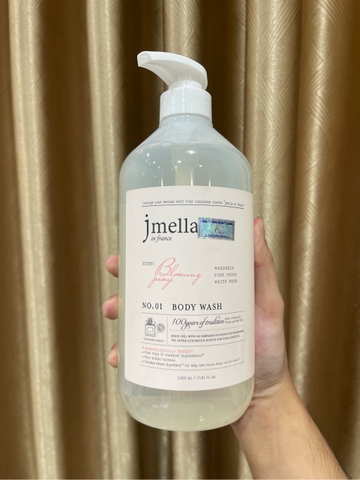 e693 - Jmella - Set sữa tắm Jmella 500ml + bông tắm + hộp quà tặng