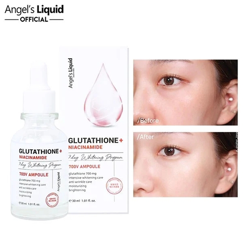 Huyết Thanh Angel's  Liquid Glutathione + Niacinamide 7day Whitening Program 700 V-Ample 30ml