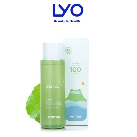 Nước Hoa Hồng Rau Má Prettyskin The Pure Jeju Cica 100 Toner 250ml