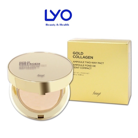 Phấn phủ The Face Shop Gold Collagen Ampoule Two- Way Pact Hàn Quốc 9.5g