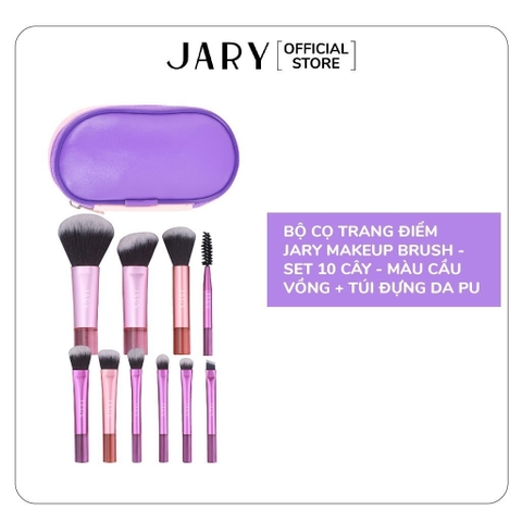 Bộ Cọ Trang Điểm Chuyên Nghiệp Kèm Túi Da PU Cao Cấp Jary Makeup Brush
