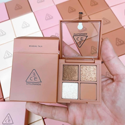 Bảng Phấn Mắt 4 Màu Cỡ Nhỏ, Nhiều Màu 3CE Mini Multi Eye Color Palette Small Eye Shadow, Hàn Quốc 3.5g