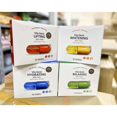 Lẻ 1 Miếng & Combo 10 Miếng Mặt Nạ Giấy BNBG Vita Genic Hàn Quốc
