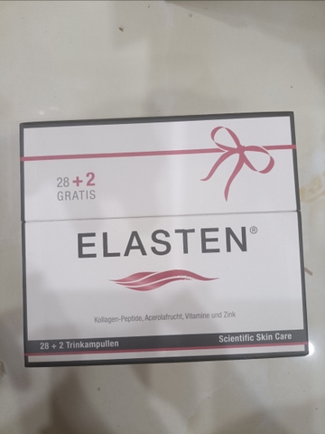 a68 - Thức Uống Đẹp Da Collagen Elasten Giúp Da Căng Mịn, Đàn Hồi, Giữ Ẩm Da, Chống Lão Hóa, Tóc Chắc Khỏe Hộp 28-30 ống x 25ml