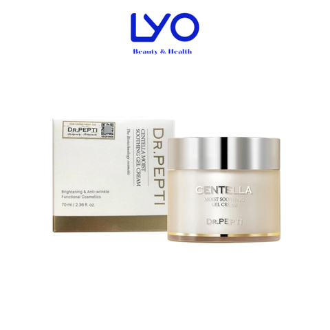 Kem Dưỡng Ẩm Chiết Xuất Rau Má Làm Dịu Da Dr.Pepti Centella Moist Soothing Gel Cream 70ml