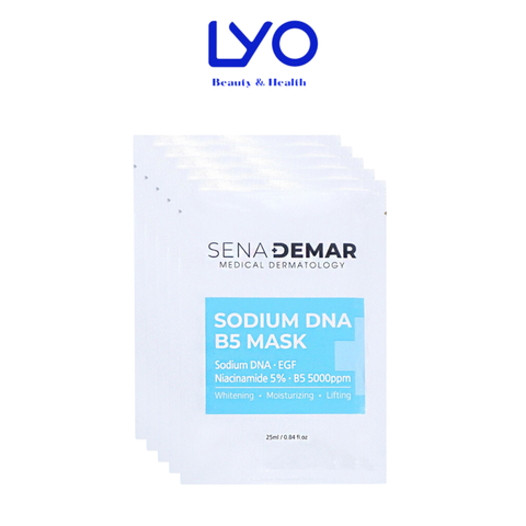 Mặt Nạ Cấp Ẩm, Dưỡng Da Căng Bóng, Trắng Mịn SenaDemar Sodium DNA B5 Mask Hàn Quốc 25ml/miếng